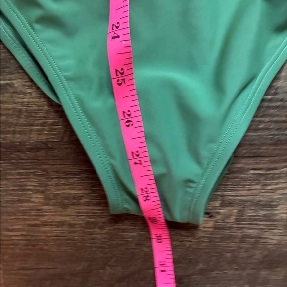 ADORE ME swim Morgan Contour one-piece swimsuit ivy green bow NWT sz XL - Picture 14 of 15